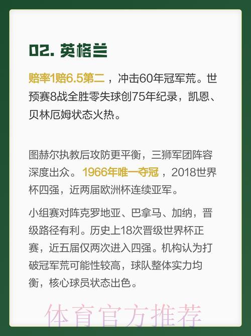 2026世界杯夺冠热门球队深度解析与冠军预测